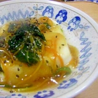 あったまる～♪豆腐野菜あんかけ